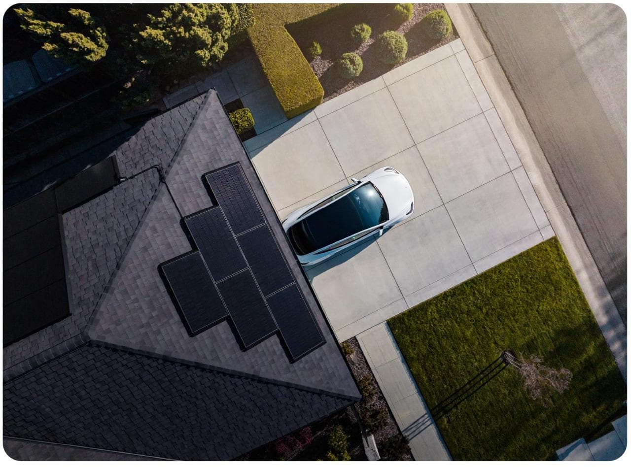 Los Angeles home with solar panels and an electric vehicle